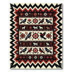 Folk Art Birds Flowers Animals Rug