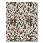 Coral Wildflower Meadow Grass Rug