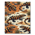 Vibrant Gila Monster Desert Texture Rug