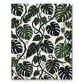 Dark Green Tropical Leaf Vine Rug
