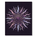 Ethereal Violet Celestial Mandala Sun Rug