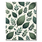 Verdant Leaf Cluster Pattern Rug