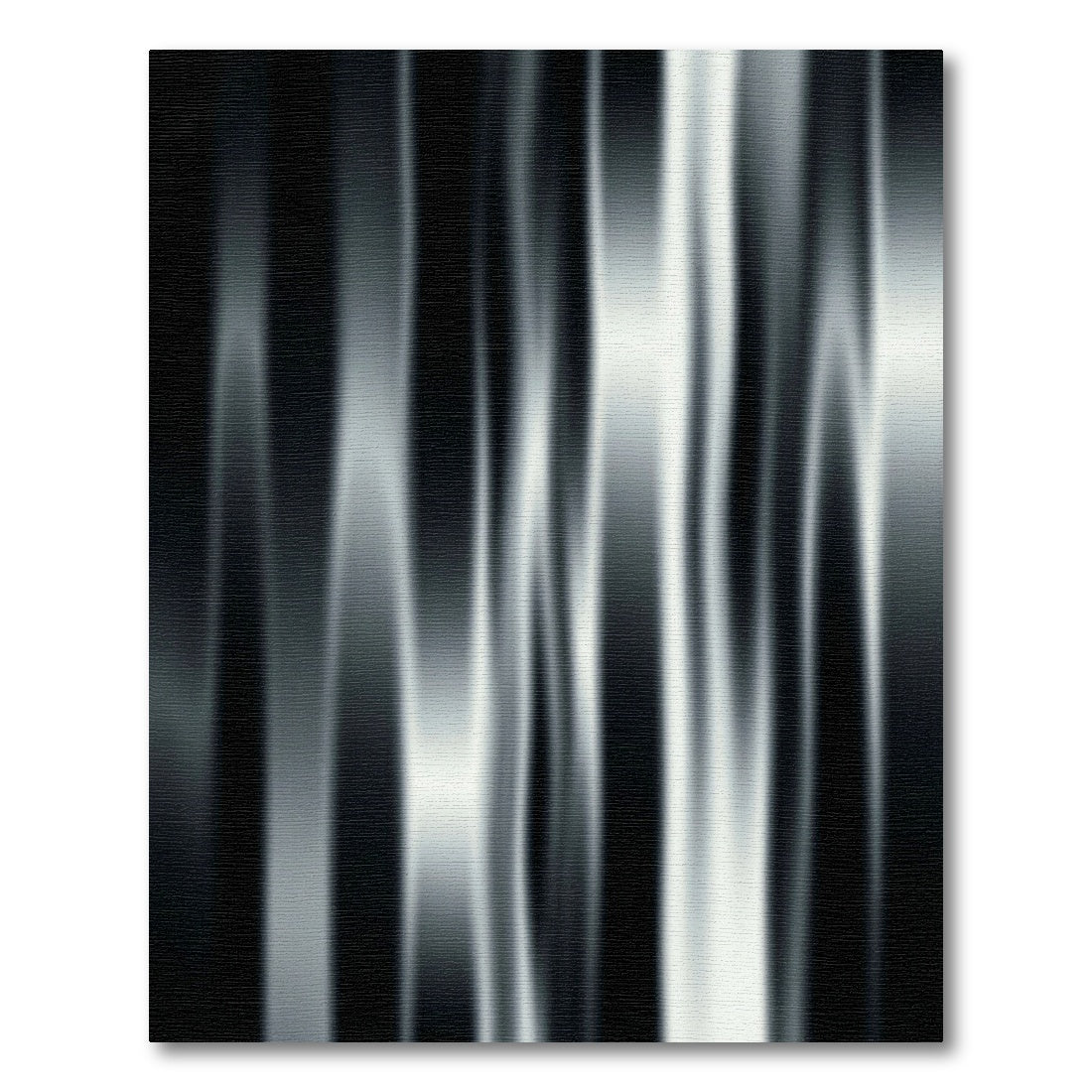 Monochrome Vertical Flowing Stripes Rug