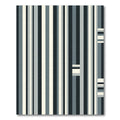 Modern Vertical Stripe Gray Cream Rug