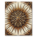 Golden Starburst Elaborate Sunburst Rug