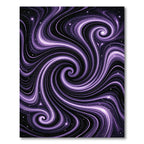 Cosmic Interstellar Purple Swirl Rug