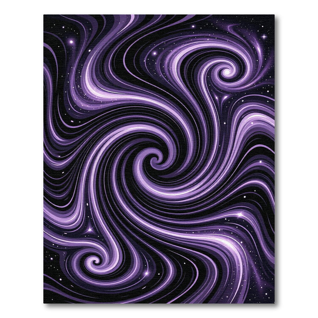 Cosmic Interstellar Purple Swirl Rug