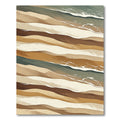 Earthy Dune Abstract Wave Rug