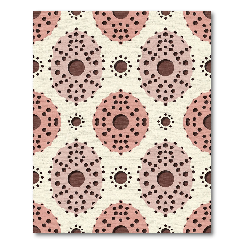 Soft Pink Dot Abstract Geometric Rug