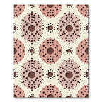 Soft Pink Dot Abstract Geometric Rug
