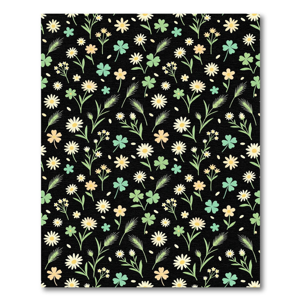 Pastel Meadow Floral Clover Rug