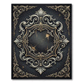 Ornate Baroque Charcoal Gold Filigree Rug