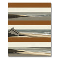Coastal Striped Beach House Rug