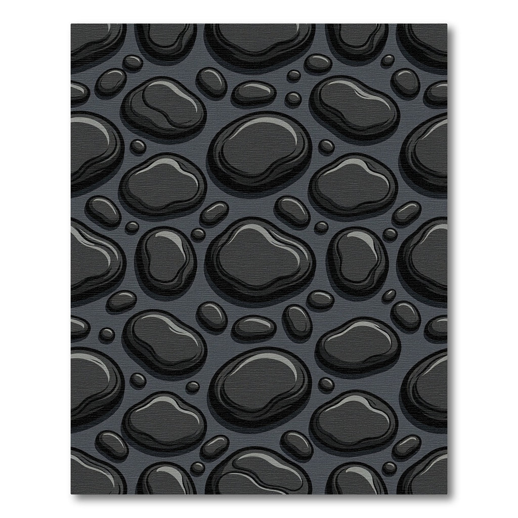 Dark Amoeba Organic Composition Rug