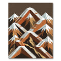 Escher Inspired Staircase Mountainscape Rug