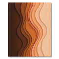 Abstract Earth Tone Wavy Gradient Rug