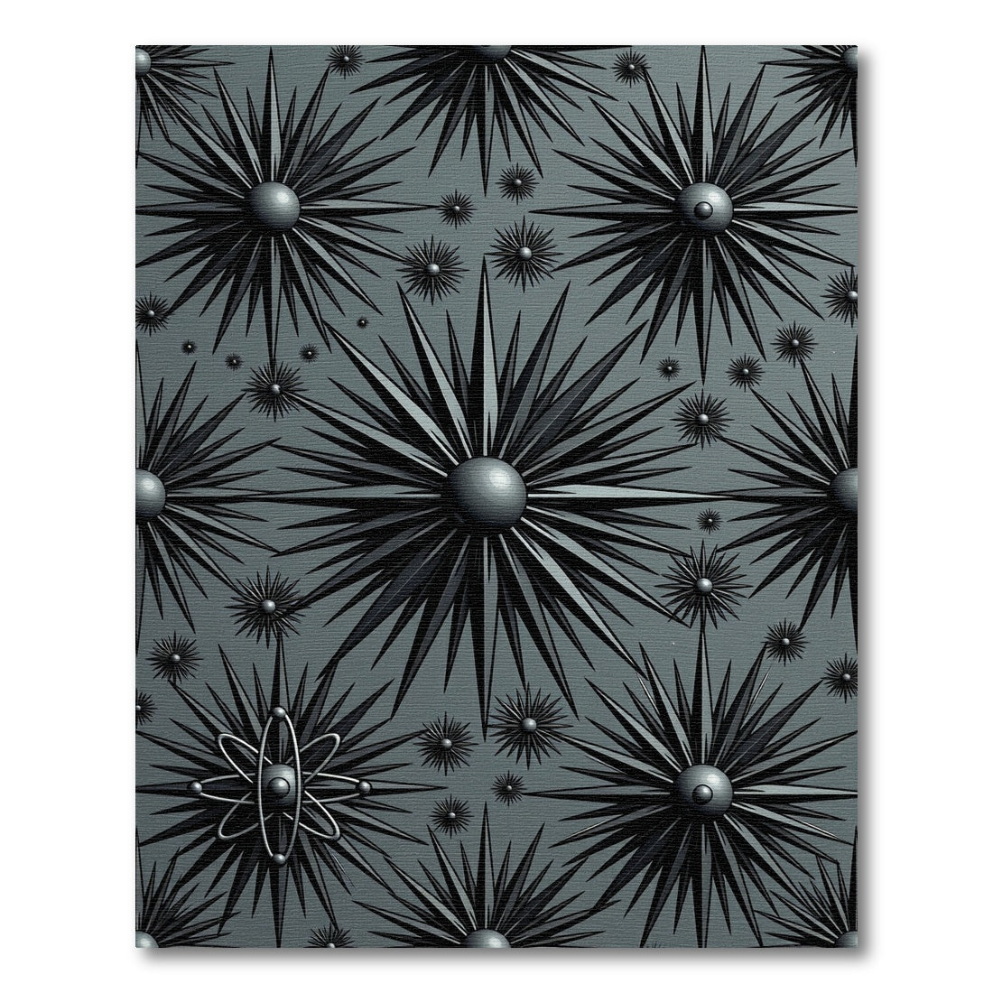 Monochromatic Atomic Starburst Rug