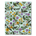 Pastel Floral Vines with Daisies and Clovers Rug
