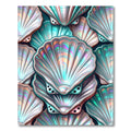 Iridescent Pearlescent Shell Ocean Art Rug