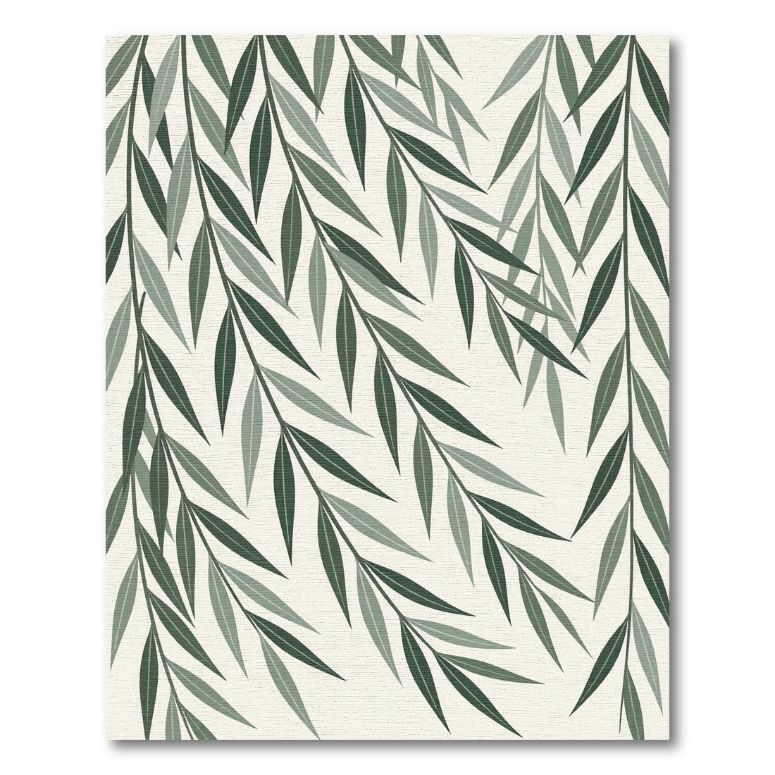 Sage Willow Botanical Foliage Wall Covering Rug