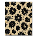 Rustic Black Splatter Flower Pig Rug