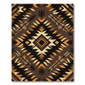 Earthy Geo Diamond Tribal Arrow Wool Rug