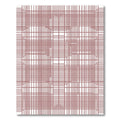 Rose Red Grid Illusion Rug