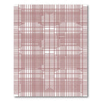 Rose Red Grid Illusion Rug