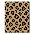 Golden Black Leopard Spot Rendering Rug
