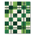 Bold Green Plaid Blocks Rug