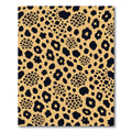 Modern Golden Black Leopard Animal Spotting Rug