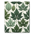Lush Emerald Botanical Forest Leaf Rug