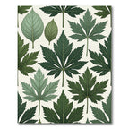 Lush Emerald Botanical Forest Leaf Rug