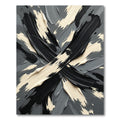 Monochromatic Brushstroke Abstract Rug