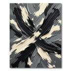Monochromatic Brushstroke Abstract Rug