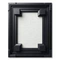Geometric Dark Frame Relief Rug