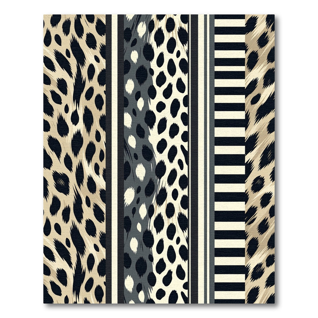 Modern Animal Stripe Graphic Contrast Layer Rug