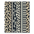 Modern Animal Stripe Graphic Contrast Layer Rug