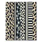 Modern Animal Stripe Graphic Contrast Layer Rug