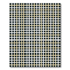Tan White Overlapping Grid Rug