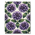Vibrant Purple Allium Floral Botanical Rug