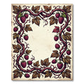 Vibrant Raspberry Vine Foliage Rug