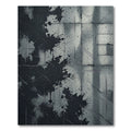 Monochrome Abstract Concrete Splatter Rug