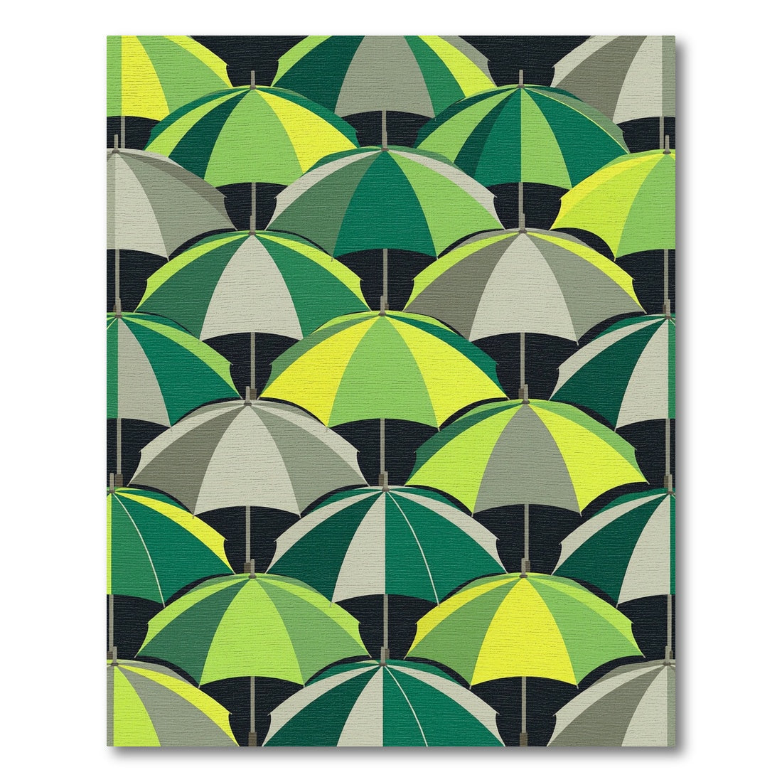 Green Umbrella Gradient Collection Rug