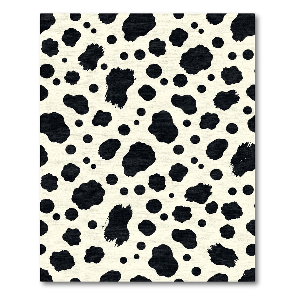 Black and White Spotted Animal Skin Rug
