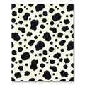 Black and White Spotted Animal Skin Rug