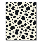 Black and White Spotted Animal Skin Rug