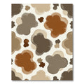 Earthy Splatter Blotchy Abstract Rug
