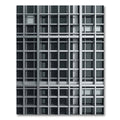 Modern Monochrome Grid Architectural Sculpture Rug