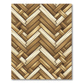 Woven Tones Herringbone Wood Grain Rug